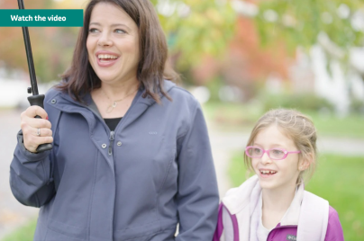 Colleen Brunetti with little girl