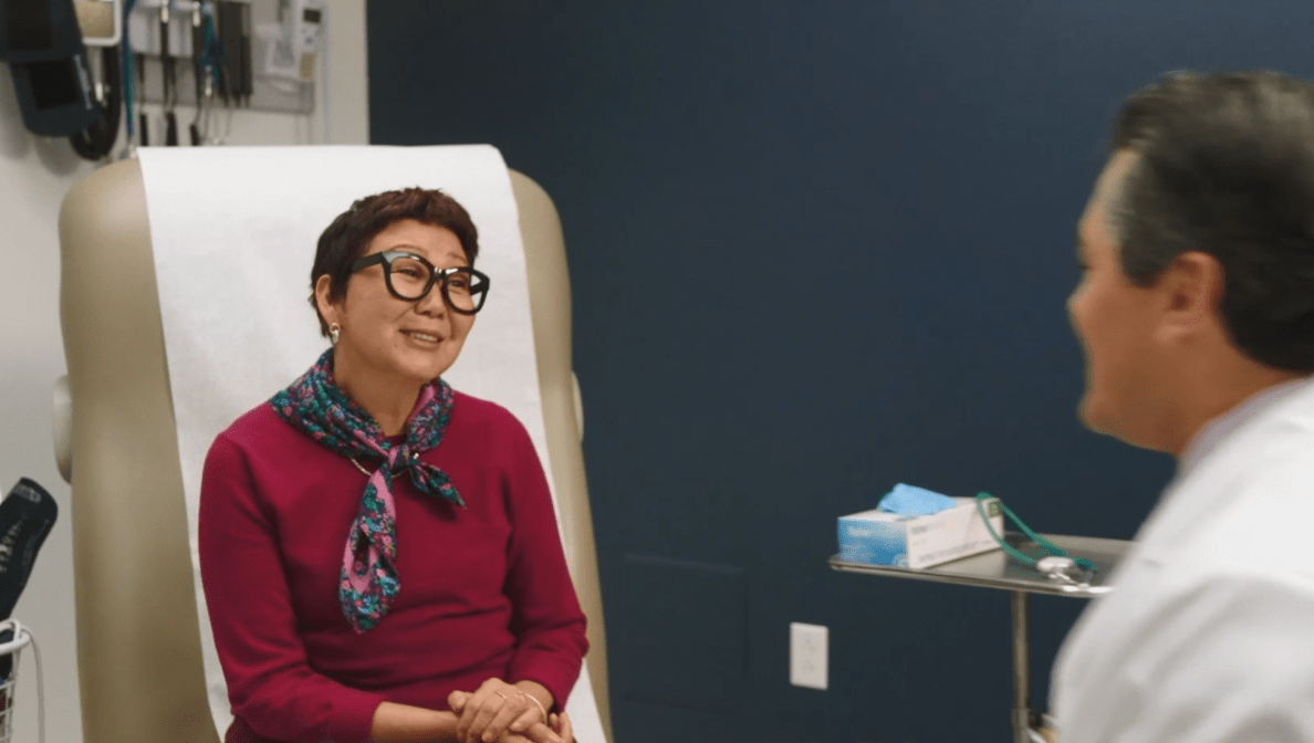 woman talking with her doctor