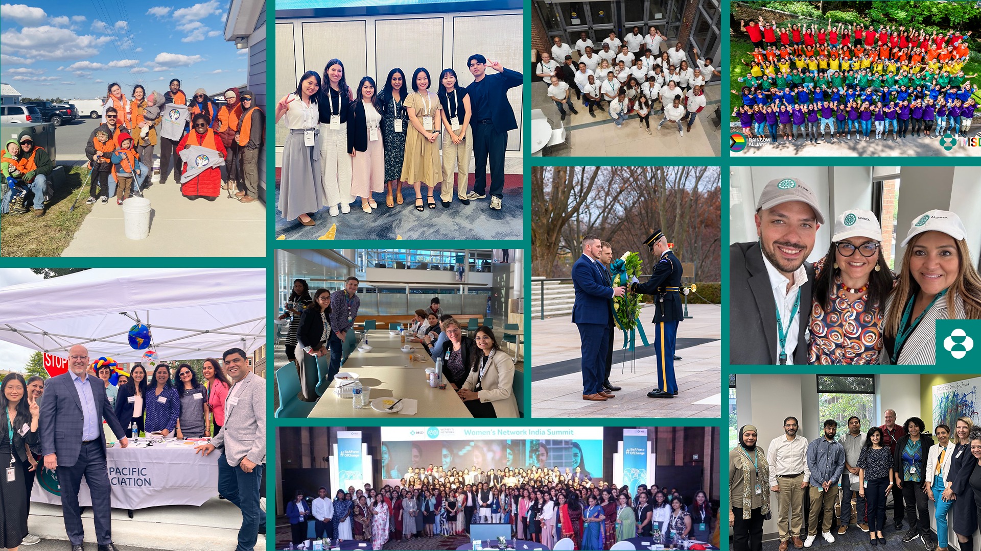 collage of people
