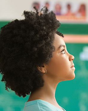 Child looking up