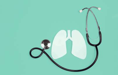 lung and stethoscope icon