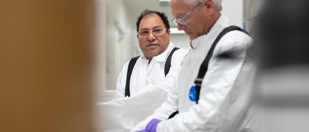 Two MSD men scientists in a lab