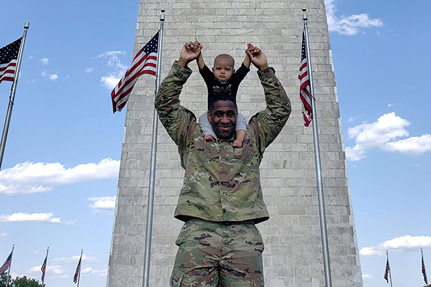 Kurtis Oakley at the memorial