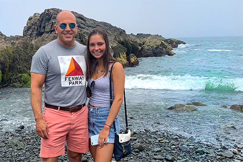 Scott Wright and his daughter