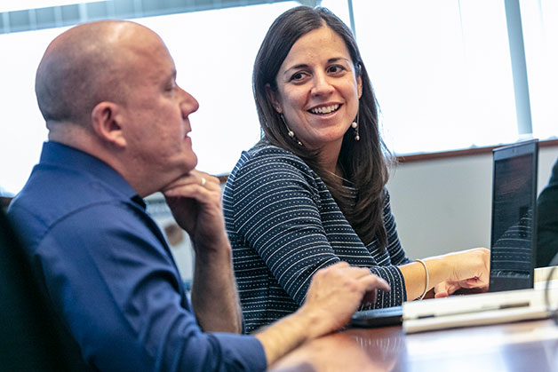 boston hub employees talking