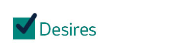Desires check mark