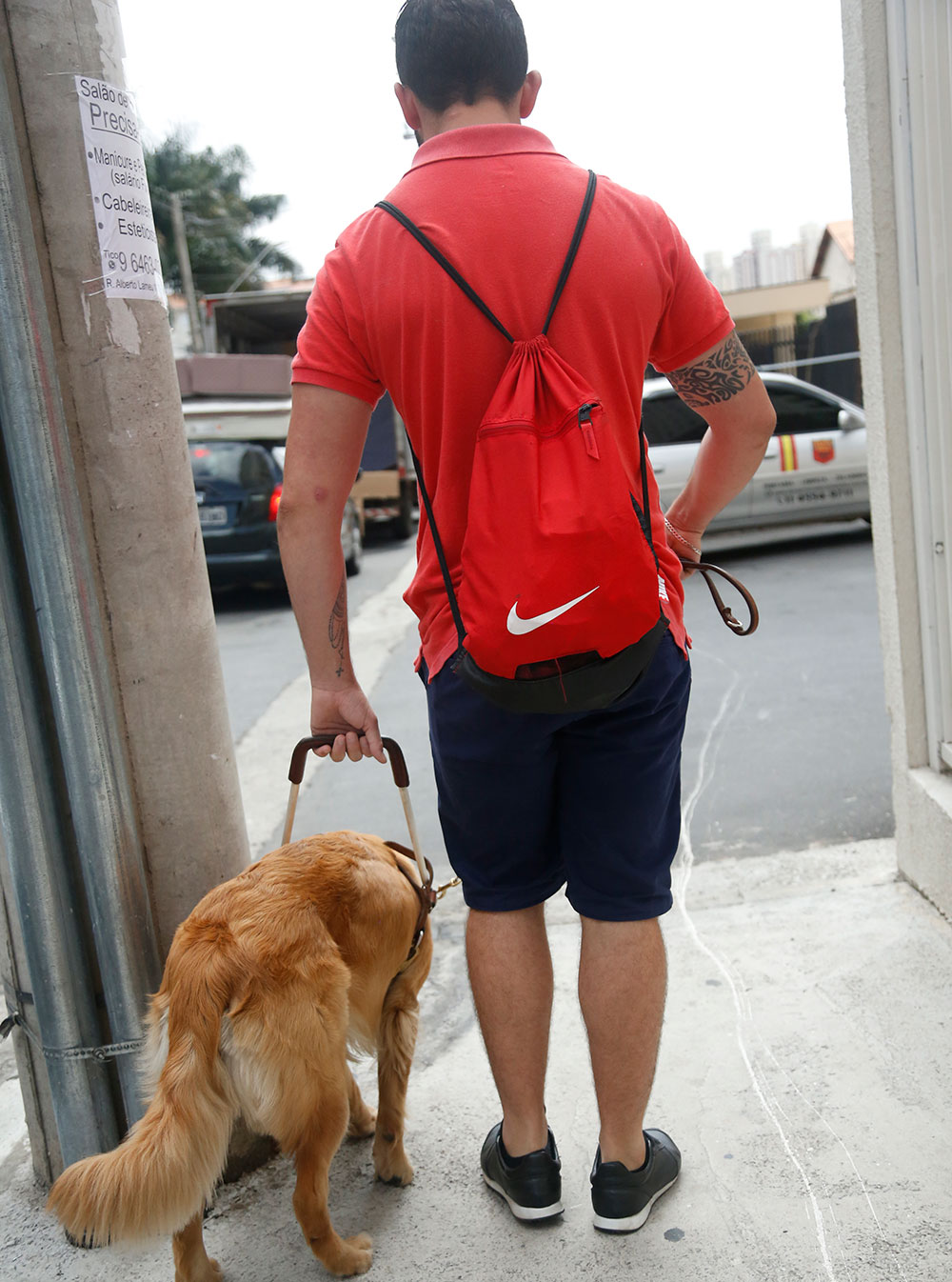 Darley walking Clark