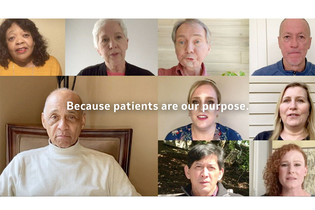 A collage of patients