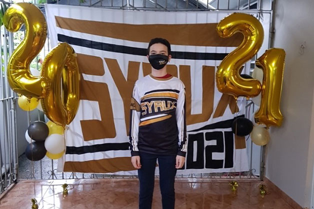 Boy graduating school