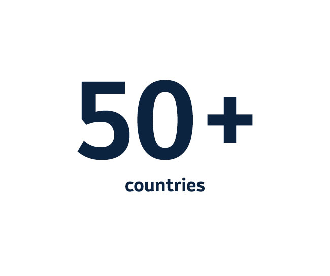 50 plus countries