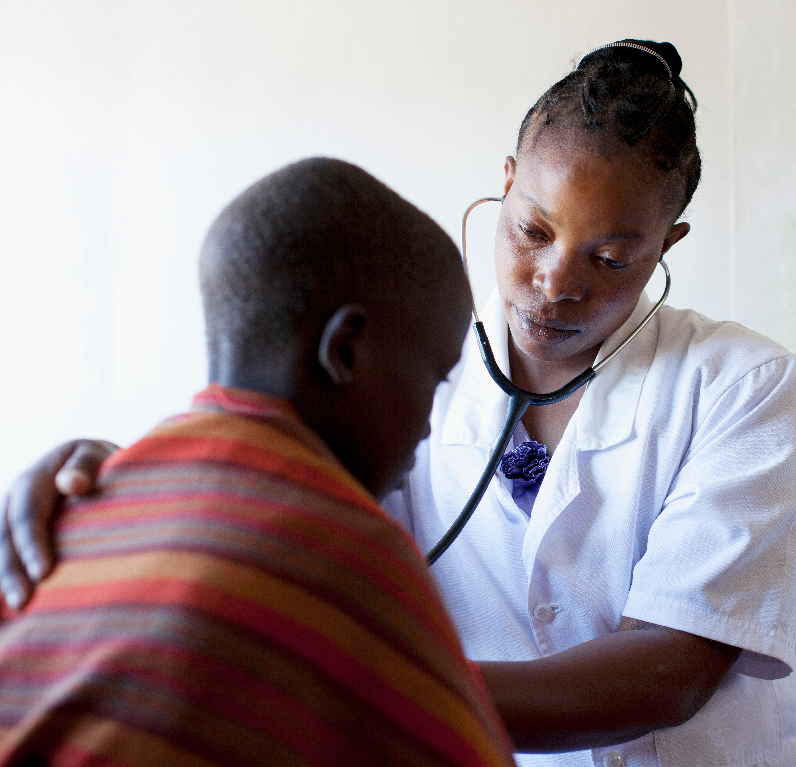 a nurse and child patient