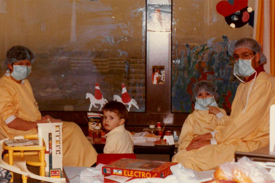 Arjan Ooms as a child patient
