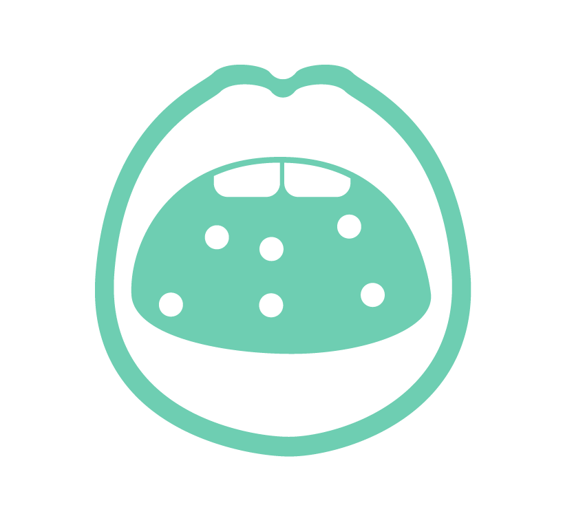 spots in mouth illustration