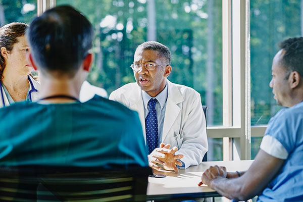doctor meeting with colleagues