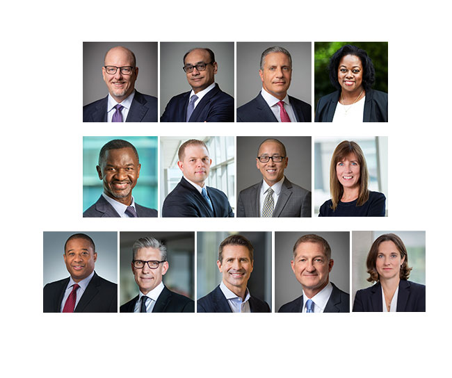 executive team collage