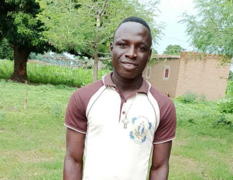 Eric, a standout student in Konkourona, Burkina Faso