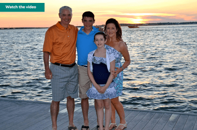 Colleen with her husband and children