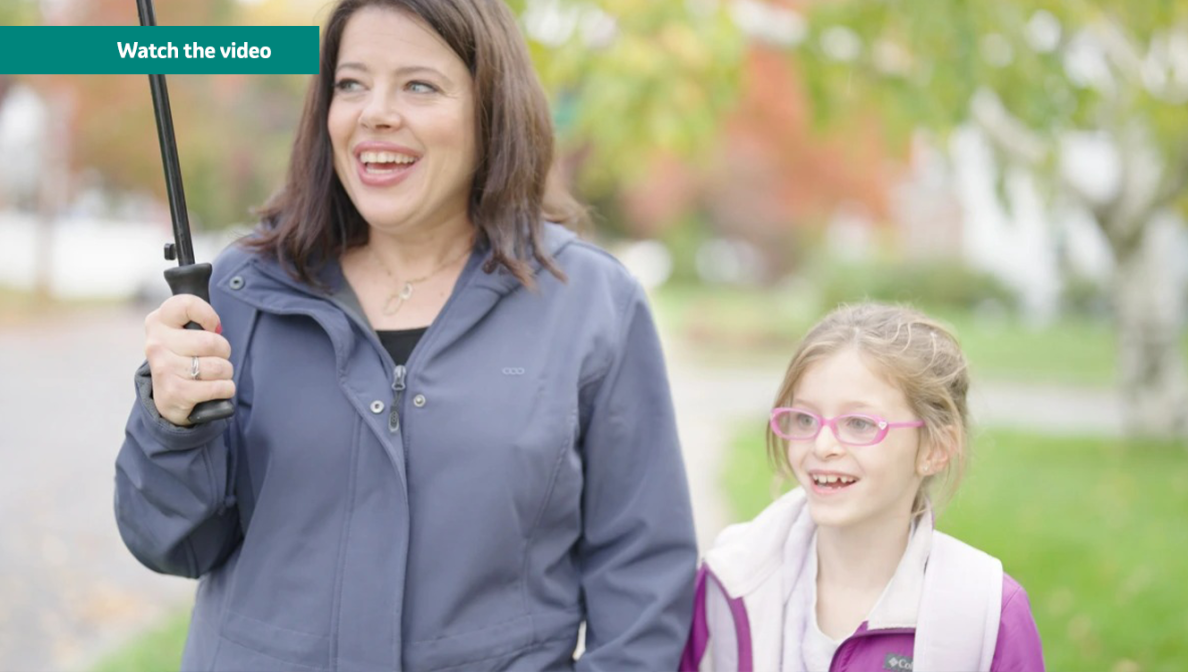 Colleen Brunetti with little girl