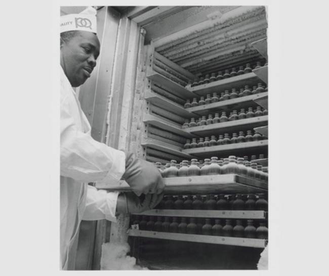 Scientist working in lab site
