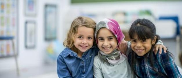 three schoolgirls