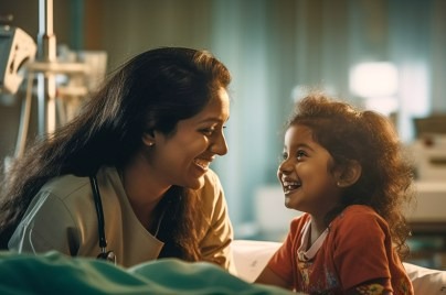 woman and child