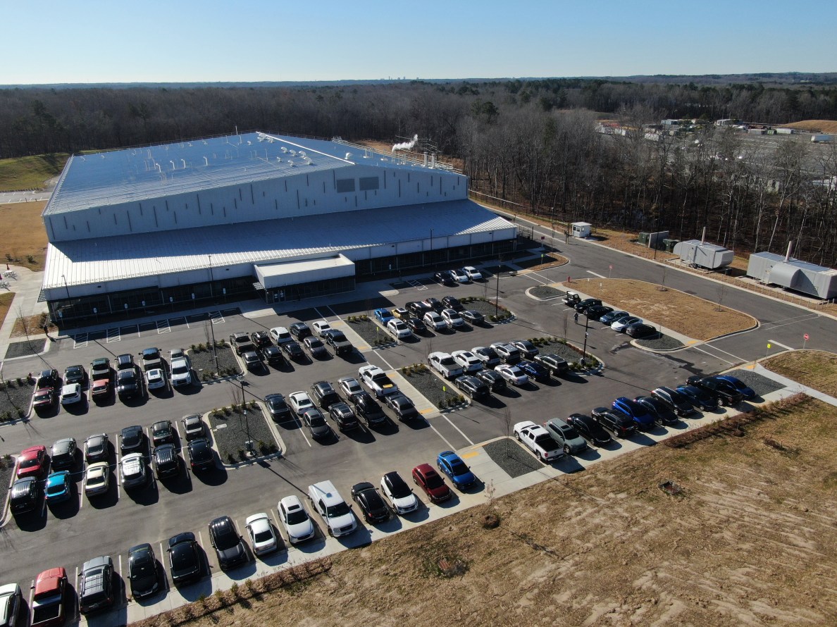 Drone aerial picture of site