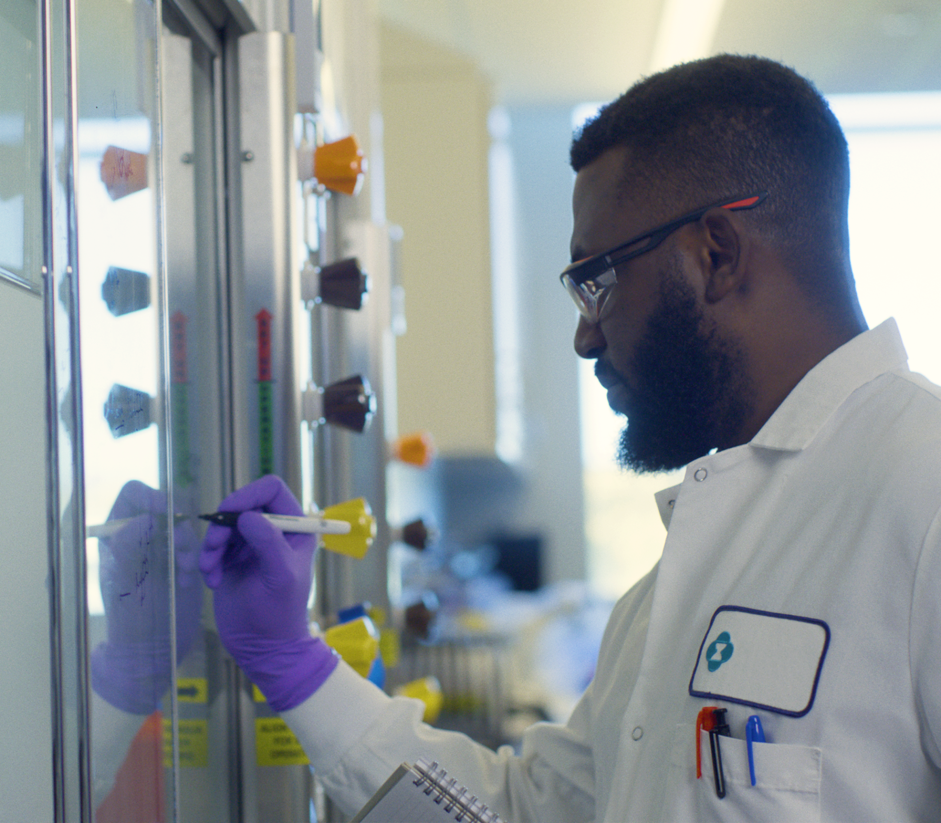 scientist working in lab