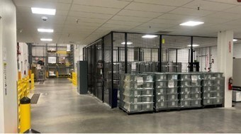Warehouse used to maintain inventory of materials used for OncoTICE production
 