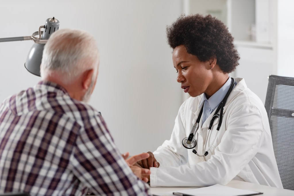 doctor and patient discuss