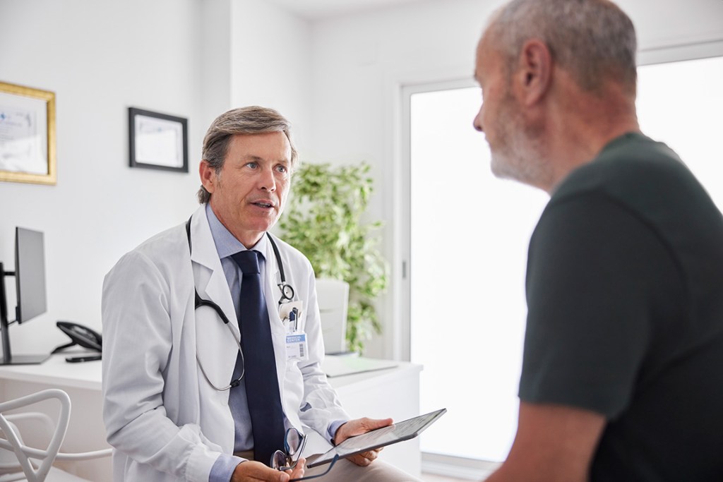 doctor and patient discussing health