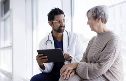 Doctor consulting patient