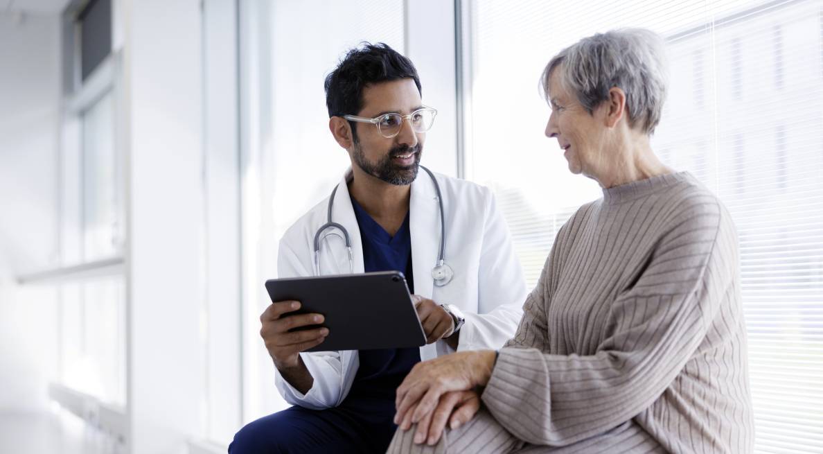 Doctor consulting patient